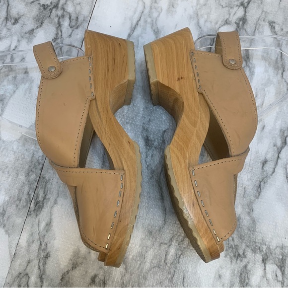 Maguba sustainable, handmade in Sweden.leather and wood sandals. - Picture 2 of 12